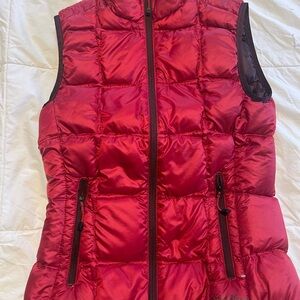Eddie Bauer Cherry Red Puffer Vest